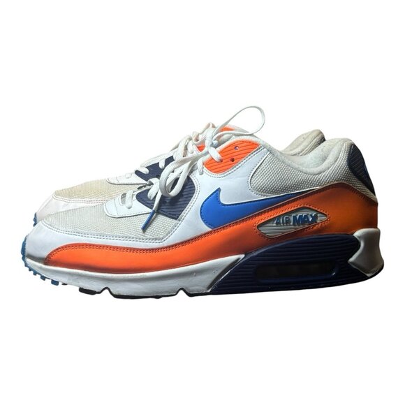 Nike Air Max Essential 90 Sneakers White Orange Blue Mens Size 14 AJ1285-104 main image 8